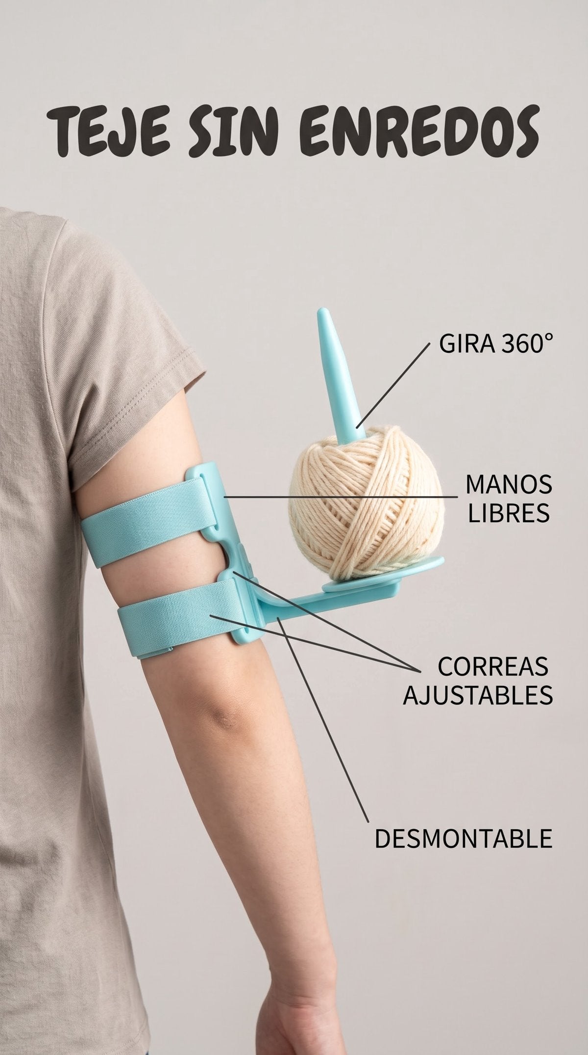 Portaovillos de brazo giratorio 360°
